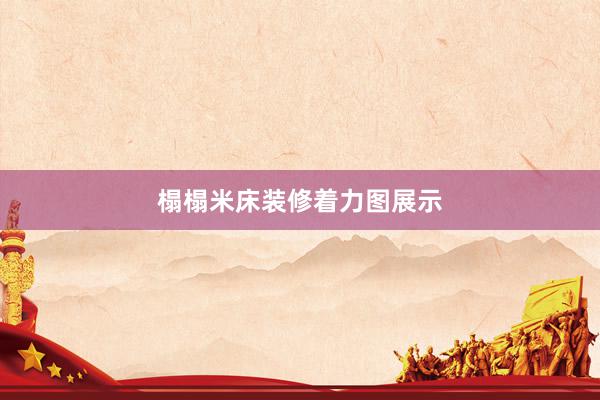 榻榻米床装修着力图展示