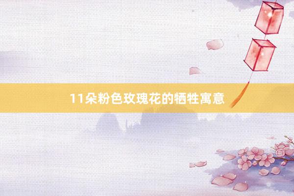 11朵粉色玫瑰花的牺牲寓意